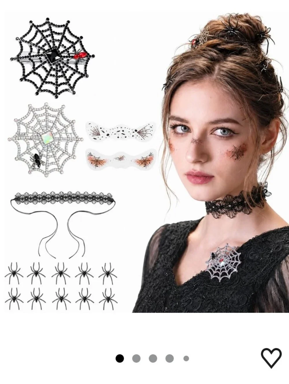 Spider Queen Halloween Costume Accessory Set